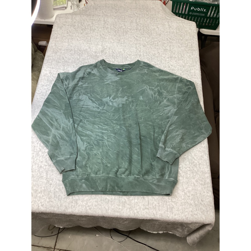 Chubbies The Marshland Pebble Wash Comfort Crewneck Mens Large Green 590251-004